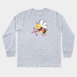 Bumblebee Cupid Kids Long Sleeve T-Shirt